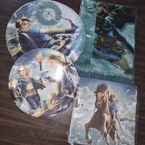 Legend of Zelda Party Supplies Set Tablecloth Platss Napkins Bundle